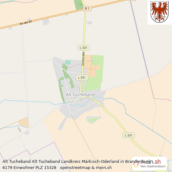 Alt Tucheband Alt Tucheband Landkreis Märkisch-Oderland Lageplan © Openstreetmap Contributors Alt Tucheband Alt Tucheband Lageplan